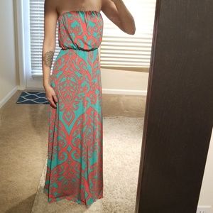 Strapless Maxi Dress
